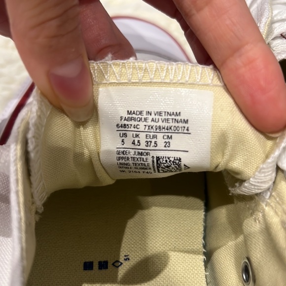 BNWB Converse White Shoreline CT Slip - Picture 5 of 7